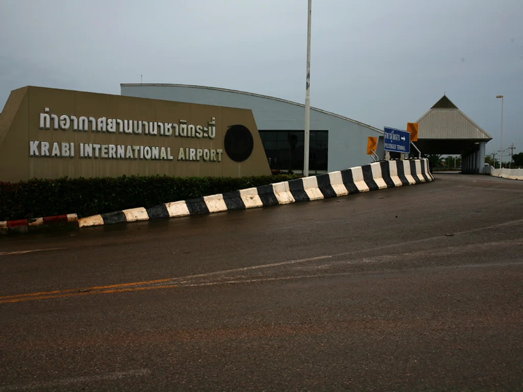 Exterior of Krabi International Airport in Thailand